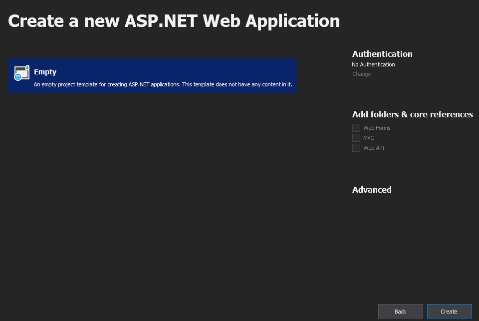 Application in Visual Studio